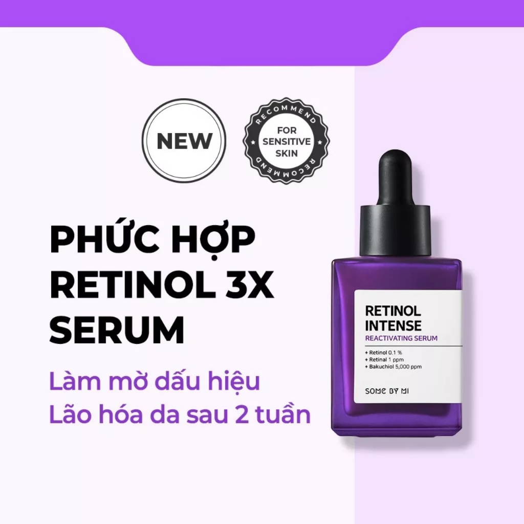 Tinh Chất RETINOL Ngăn Lão Hóa Với Collagen và Peptides Some By Mi Retinol Intense Reactivating Serum 30ml