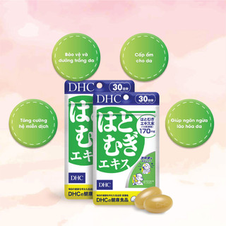 Combo viên uống DHC sáng da - mờ thâm 30 ngày ( sáng da 30 viên + vitamin C 60 viên )