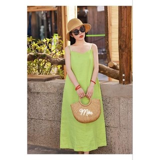 Đầm linen 2 dây sz S- XL (45-63kg)