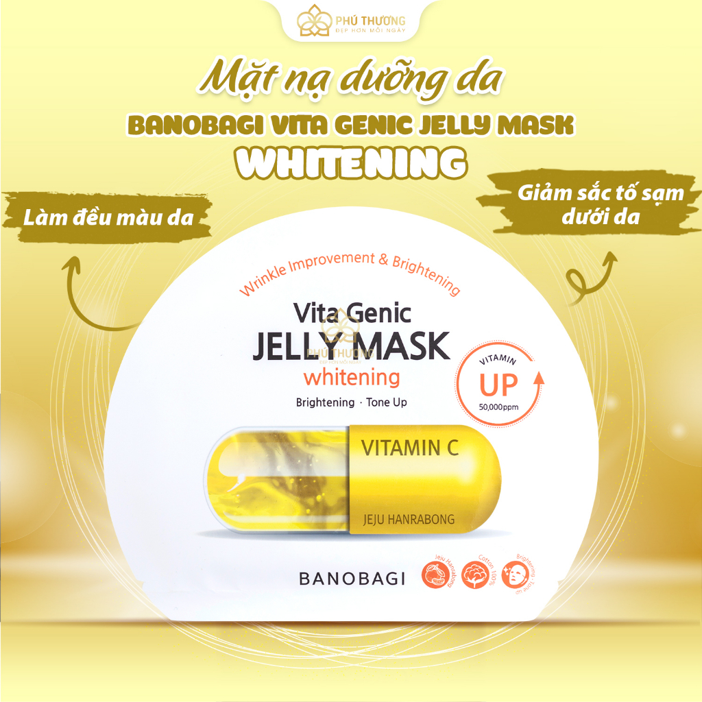 COMBO 10 MIẾNG Mặt Nạ Banobagi Vita Genic Jelly Mask Vitamin dưỡng trắng, cấp ẩm, chống lão hóa da