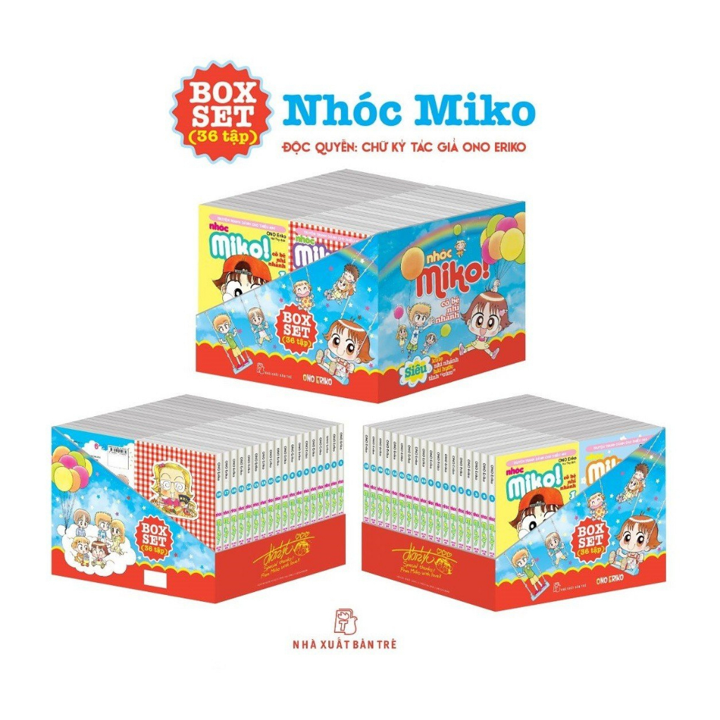 Sách NXB Trẻ - Boxset Nhóc Miko - 36 Tập - Có Chữ Ký Tác Giả (NXB Trẻ)