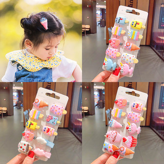 Set 10 kẹp tóc mái đáng yêu cho bé gái, kẹp tóc bé