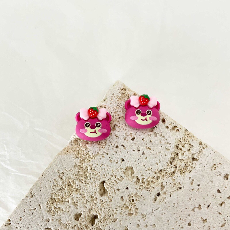 SET CHARM NAIL 3D GẤU DÂU