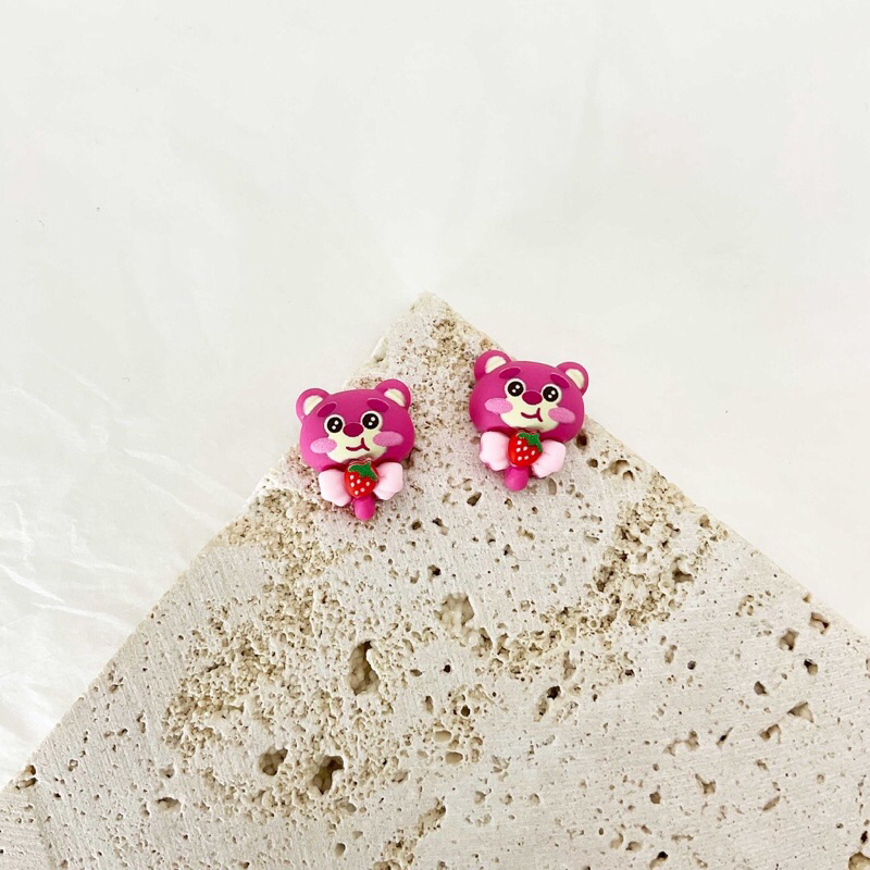 SET CHARM NAIL 3D GẤU DÂU