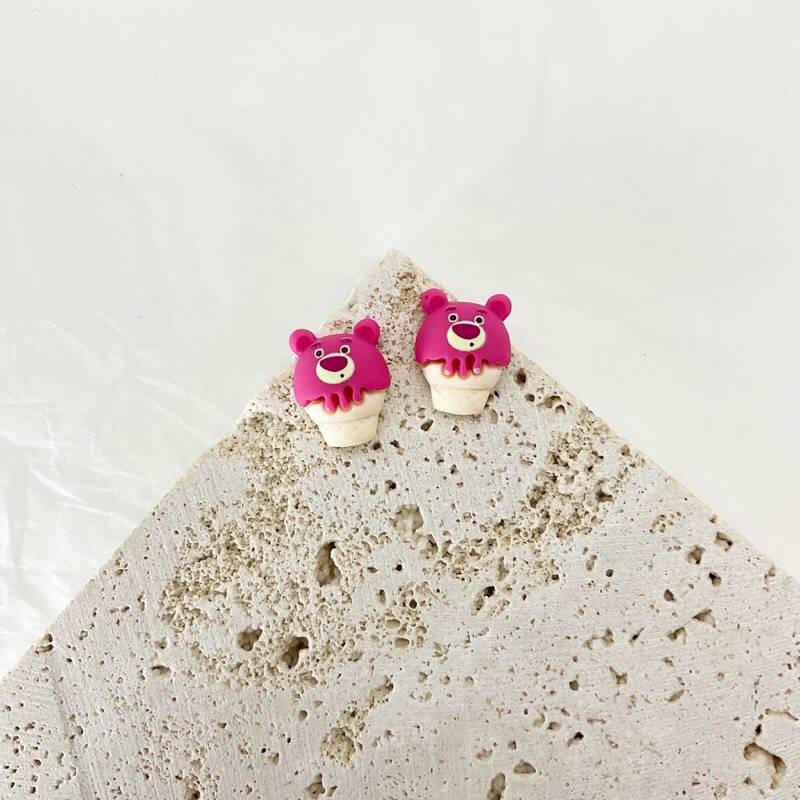 SET CHARM NAIL 3D GẤU DÂU