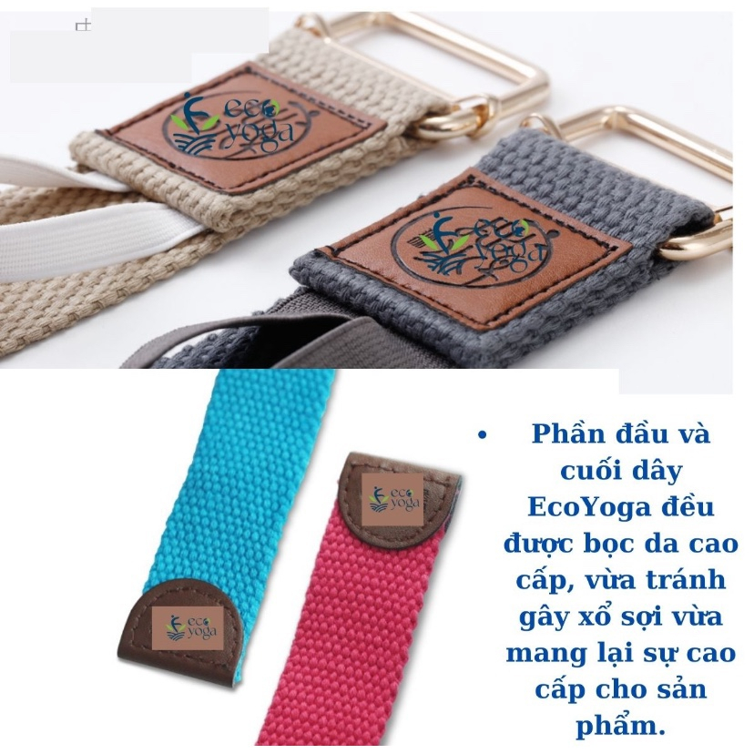 Dây tập yoga bản bự ngang 4.8cm dài 2.5m sợi bông tự nhiên , dây đai lưng chỉnh hình chống gù lưng , hỗ trợ tập yoga