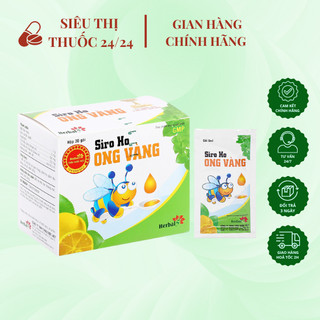 Siro ho Ong Vàng ⚡ CAM KẾT CHÍNH HÃNG ⚡ Siro uống giúp giảm ho, giảm đau rát họng, làm dịu cổ họng
