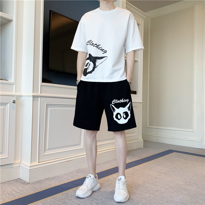 Set Bộ Thể Thao COLOTHIN Phong Cách Trẻ Trung gồm áo thun và quần short có túi 2 bên tiện lợi Unisex bigsize mặc nhà ngủ