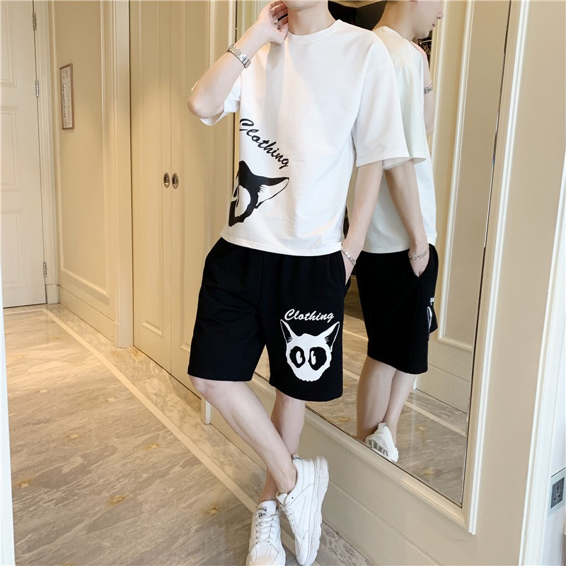 Set Bộ Thể Thao COLOTHIN Phong Cách Trẻ Trung gồm áo thun và quần short có túi 2 bên tiện lợi Unisex bigsize mặc nhà ngủ