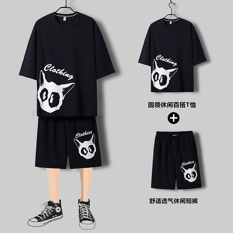 Set Bộ Thể Thao COLOTHIN Phong Cách Trẻ Trung gồm áo thun và quần short có túi 2 bên tiện lợi Unisex bigsize mặc nhà ngủ