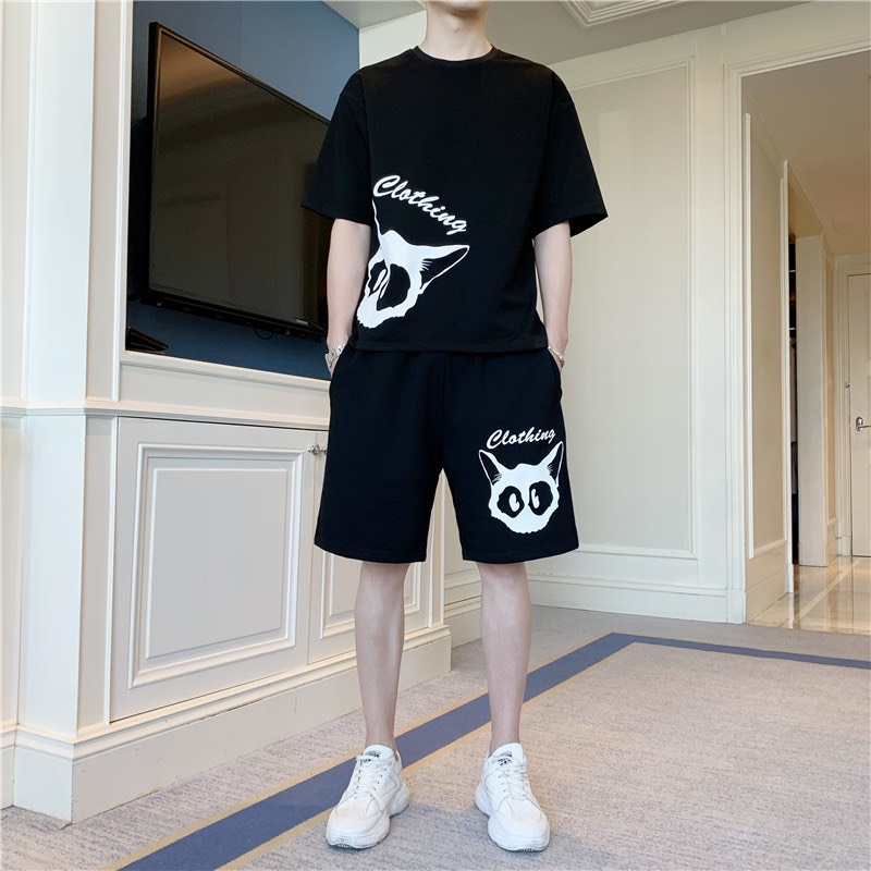 Set Bộ Thể Thao COLOTHIN Phong Cách Trẻ Trung gồm áo thun và quần short có túi 2 bên tiện lợi Unisex bigsize mặc nhà ngủ