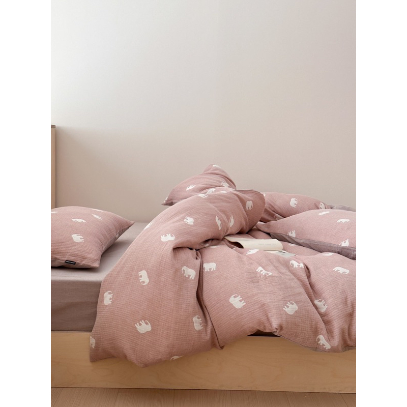 Set ga cotton sợi tre bamboo IGUN BEDDING kháng khẩn an toàn cho mọi loại da