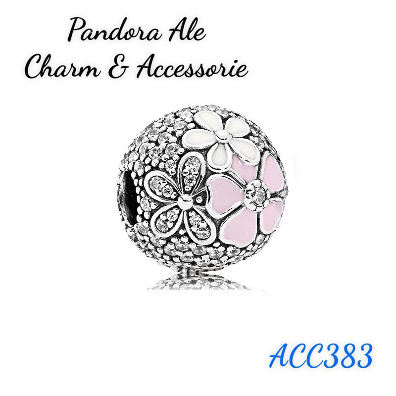 PAN ALE CHARM KHOÁ CHẶN HÌNH HOA ĐÀO ĐÍNH ĐÁ