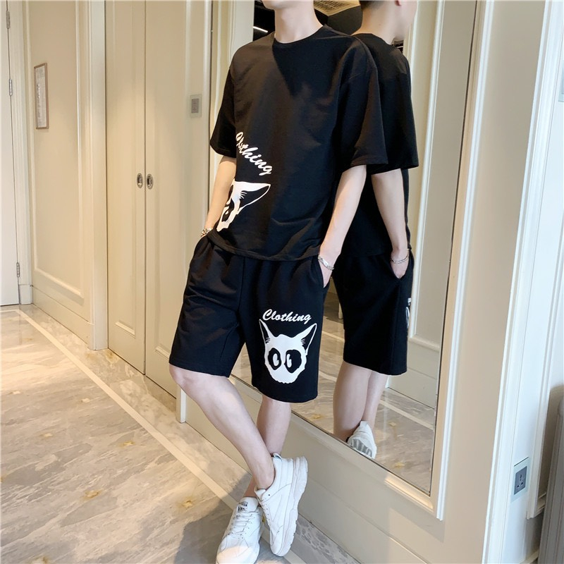 Set Bộ Thể Thao COLOTHIN Phong Cách Trẻ Trung gồm áo thun và quần short có túi 2 bên tiện lợi Unisex bigsize mặc nhà ngủ