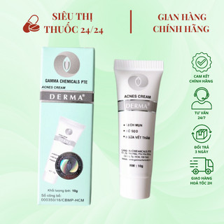 Kem bôi Derma Acnes Cream tuýp 10g ⚡ CAM KẾT CHÍNH HÃNG ⚡ Kem Bôi Ngoài Da Ngừa Mụn Mờ Thâm