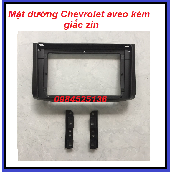 Mặt dưỡng lắp màn hình 9" xe Chervolet Aveo,Chevrolet Gentra,mặt nạ màn hình android 9inch cho Aveo,gentra kèm zắc zin