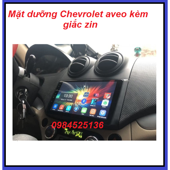 Mặt dưỡng lắp màn hình 9" xe Chervolet Aveo,Chevrolet Gentra,mặt nạ màn hình android 9inch cho Aveo,gentra kèm zắc zin