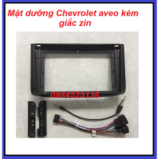 Mặt dưỡng lắp màn hình 9" xe Chervolet Aveo,Chevrolet Gentra,mặt nạ màn hình android 9inch cho Aveo,gentra kèm zắc zin