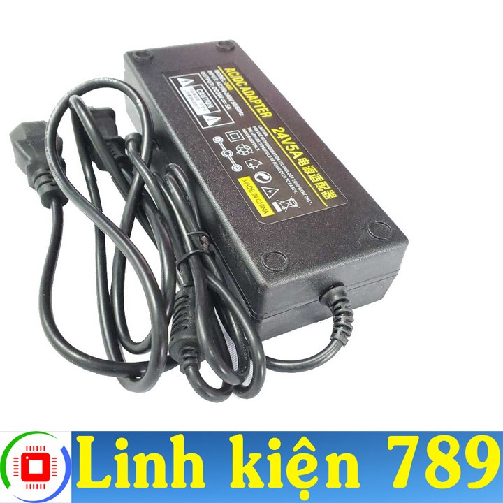 Nguồn Adapter 24V 5A Jack DC 5.5x2.1mm