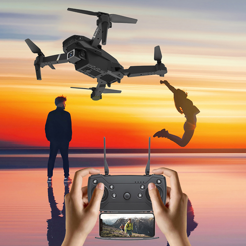 Flycam E88, Máy Bay Điều Khiển Từ Xa 2 Camera 4K Tặng Kèm 1 Pin Dự Phòng Dung Lượng Cao | BigBuy360 - bigbuy360.vn