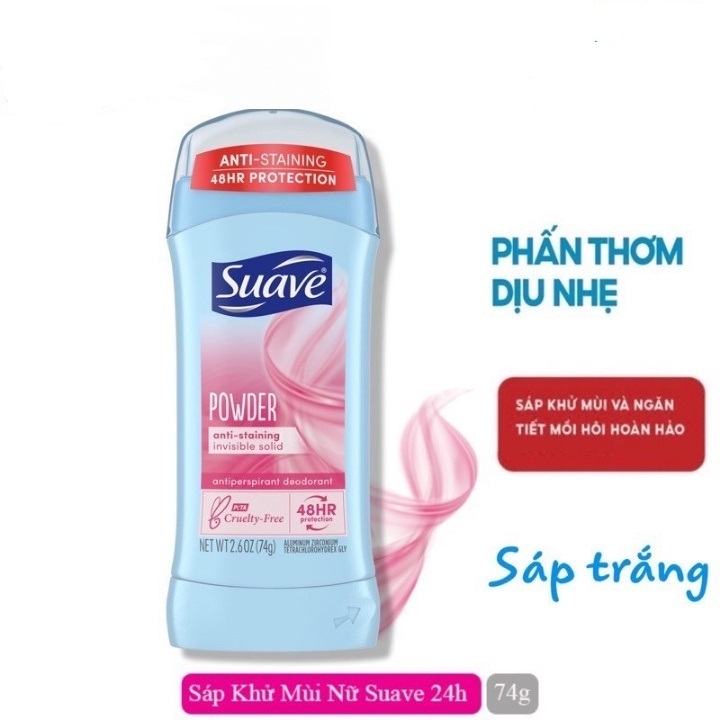 Sáp Lăn khử Mùi Suave 48h Protection 74g