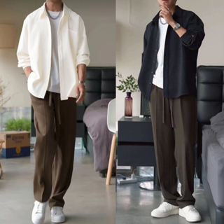Áo sơ mi nam dài tay Phshop204 vải cotton tổ ong phong cách Hàn Quốc