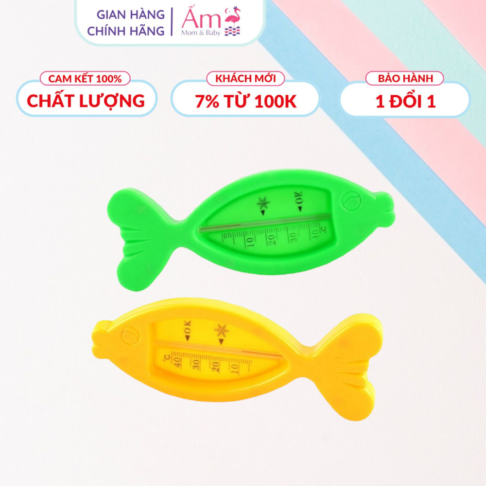 Nhiệt Kế Đo Nhiệt Độ Nước Ấm Baby Cho Bé Hình Cá Nhỏ Gọn Tiện Lợi Ấm Gift Decor