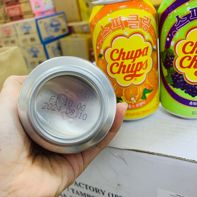 -Nước ngọt trái cây Chupa Chups 345ml* 24 lon/ thùng