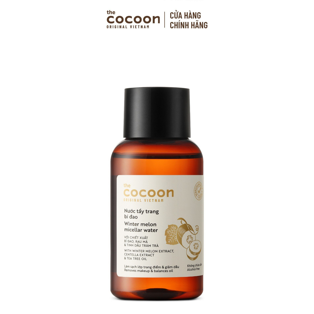 Nước tẩy trang bí đao Cocoon tẩy sạch makeup & giảm dầu 140ml