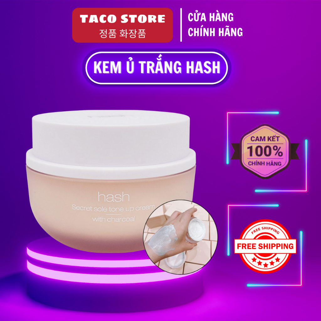 Kem Ủ Trắng Da Hash 50g Secret Sole Tone Up Cream