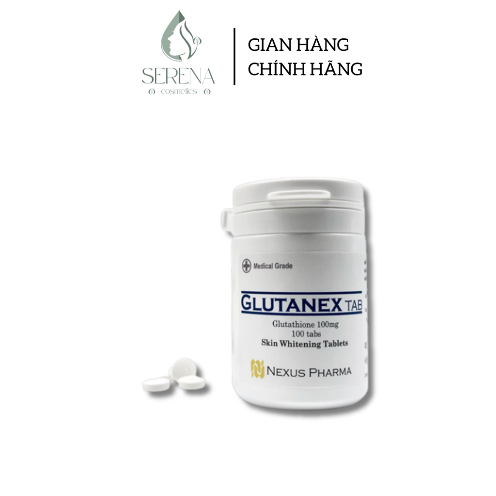 [CHÍNH HÃNG] Viên uống trắng da GLUTANEX Tab 100v - Nexus pharma