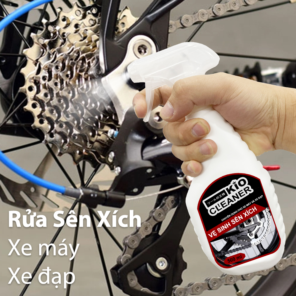 Dung dịch tẩy vệ sinh sên xích xe máy xe đạp Kio Cleaner 500ml