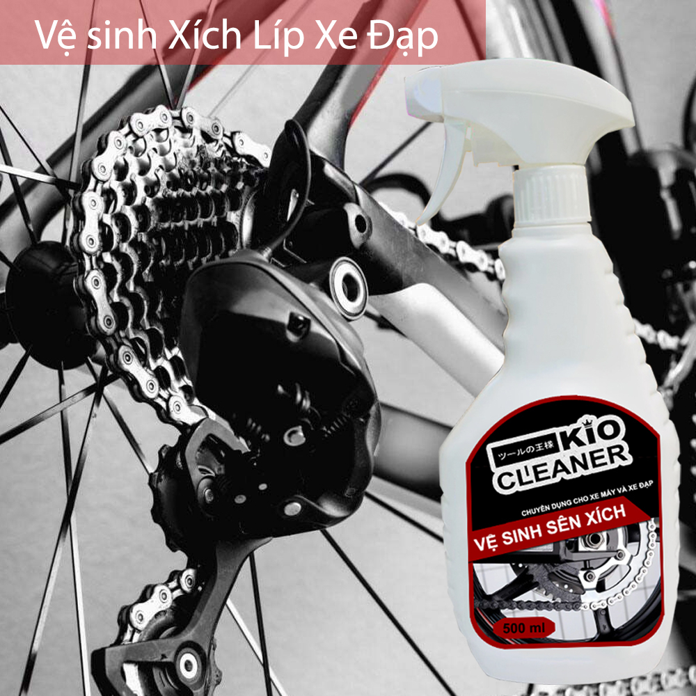 Dung dịch tẩy vệ sinh sên xích xe máy xe đạp Kio Cleaner 500ml