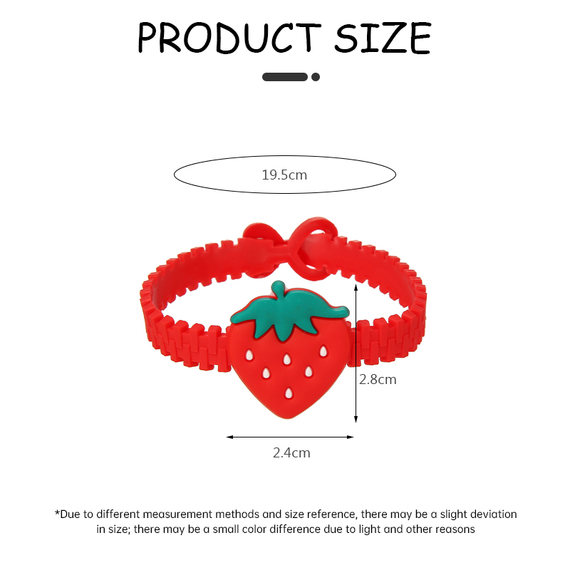 Vòng Đeo Tay Một Lỗ Hình Trái Cây Hoạt Hình Dễ Thương Dành Cho Trẻ Em
