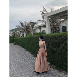 𝐅𝐄𝐋𝐈𝐄 𝐃𝐑𝐄𝐒𝐒 | 𝐦𝐢𝐫.𝐛𝐲𝐡𝐢 | Đầm quây linen hàn (có dây kèm)