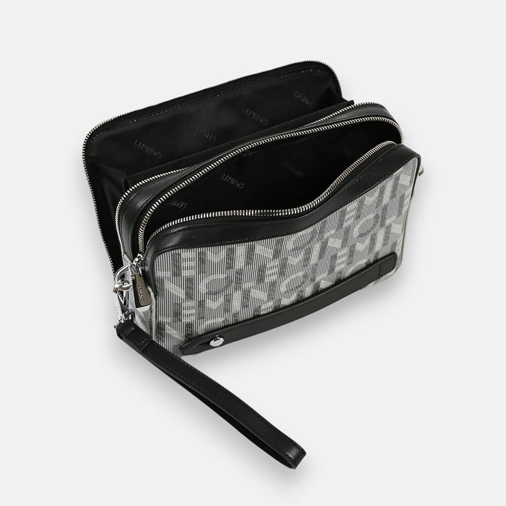 Bóp Nam LEMINO Gingham Canvas LE37002