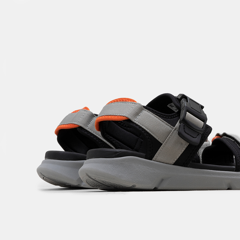 Giày sandal nam quai ngang đế bằng chính hãng màu đen SD BQ033