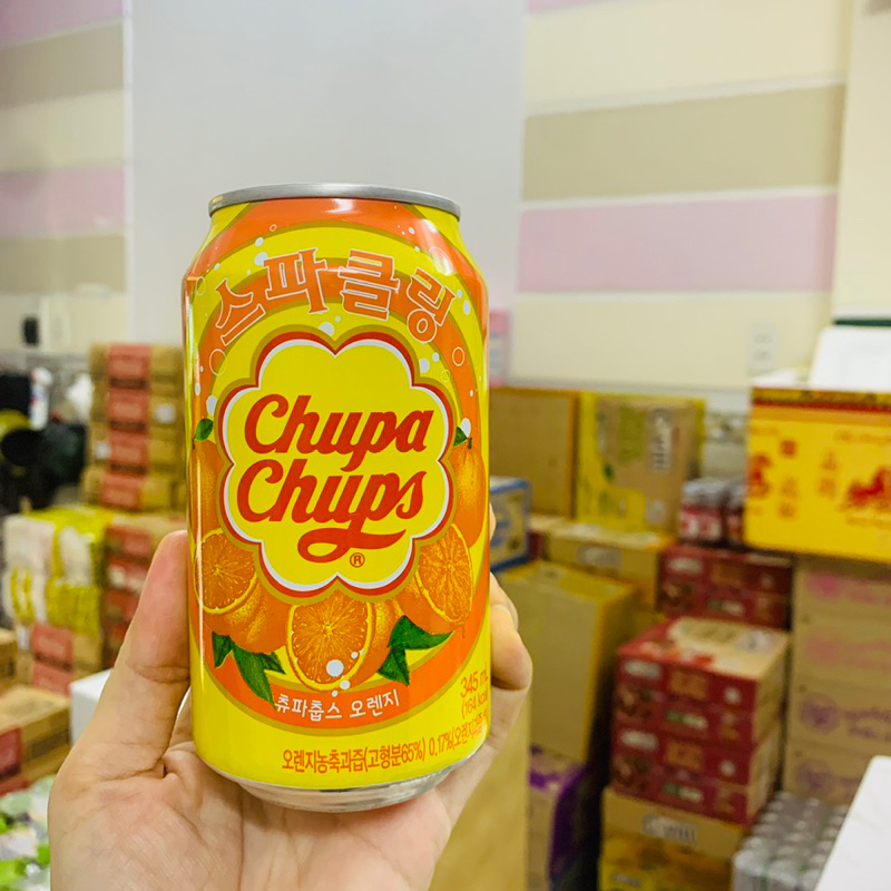 -Nước ngọt trái cây Chupa Chups 345ml* 24 lon/ thùng