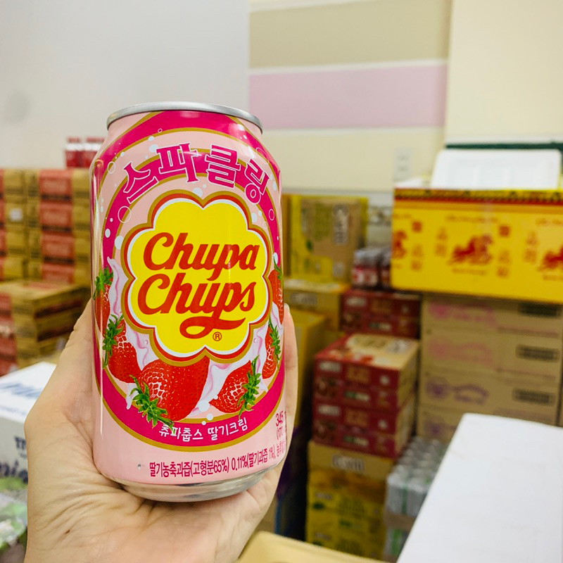 -Nước ngọt trái cây Chupa Chups 345ml* 24 lon/ thùng