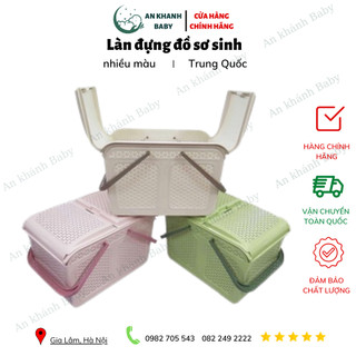 Làn nhựa đựng đồ đi sinh cho mẹ và bé, Giỏ đựng đồ sơ sinh cho bé