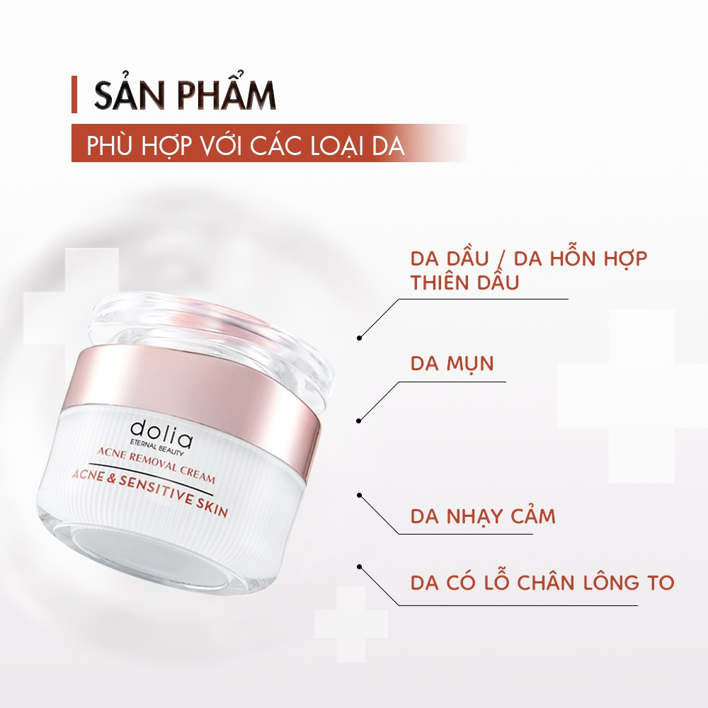 Kem mụn thảo dược Dolia Acne Removal Cream