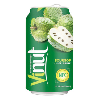 Nước ép trái cây vinut vị mãng cầu lon 330ml