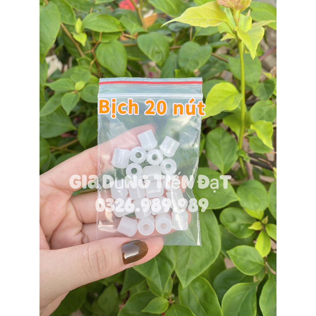 Nút nhựa xạc ga lon mini -NÚT NHỰA  bịch 10 nút 20 nút 50 nút 100 nút