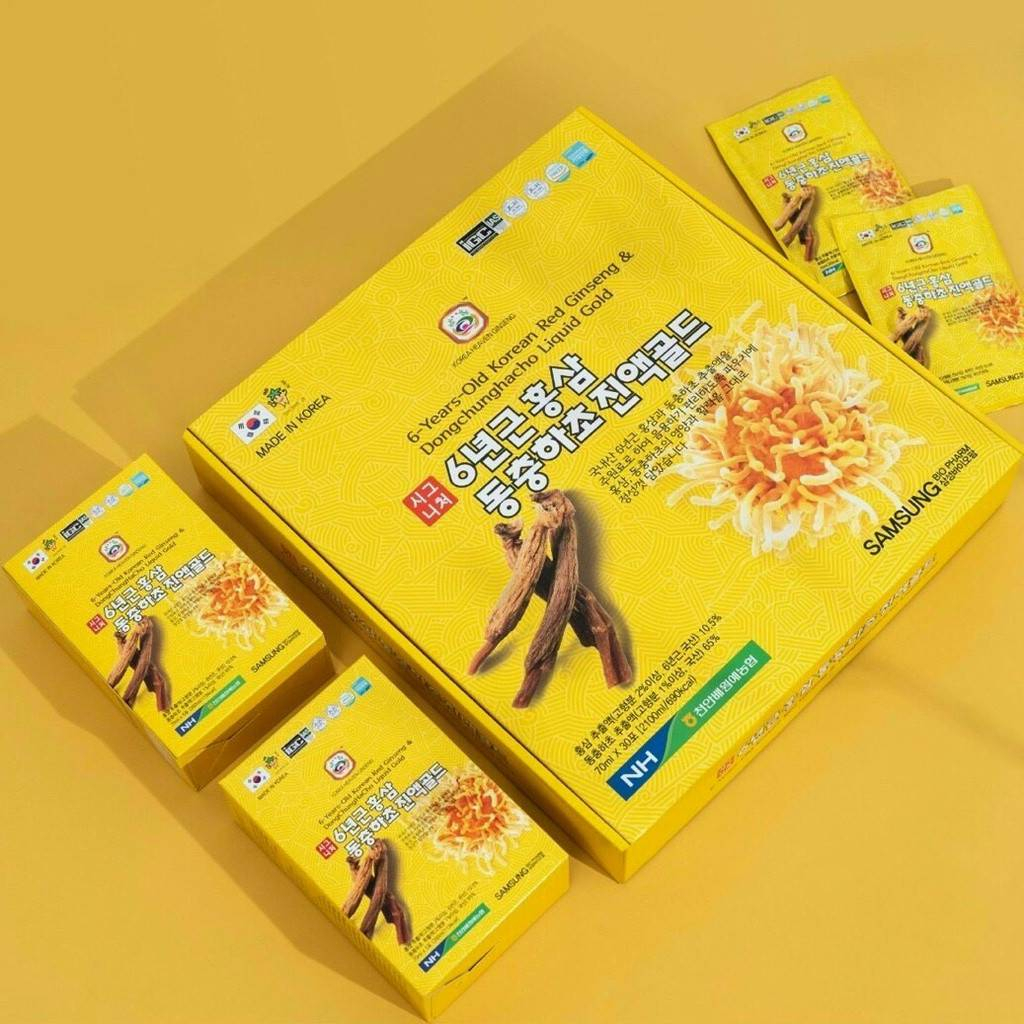 Nước đông trùng hạ thảo Hàn Quốc Dongchunghacho Liquid Gold 30 gói