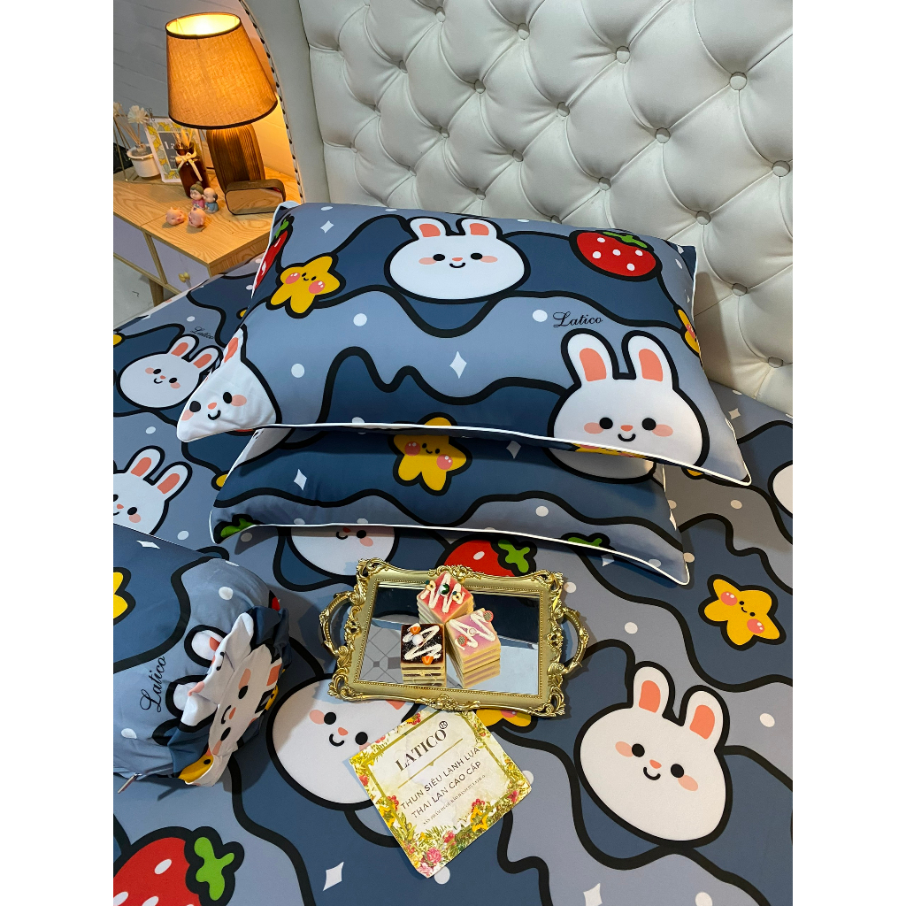 THUN LATICO - BỘ GA THUN SIÊU LẠNH LỤA THÁI LAN CAO CẤP