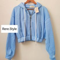 Áo Bomber Croptop Nữ G12-3 - Rere.Store [FREESHIP] - Áo khoác nỉ ngoại dài tay form rộng dáng cộc, thiết kế đơn giản