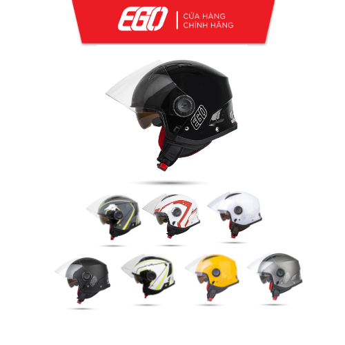 Mũ Bảo Hiểm 3/4 Hai Kính EGO E-41