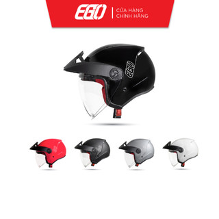 Mũ bảo hiểm 3/4 mái che thể thao ego e-2