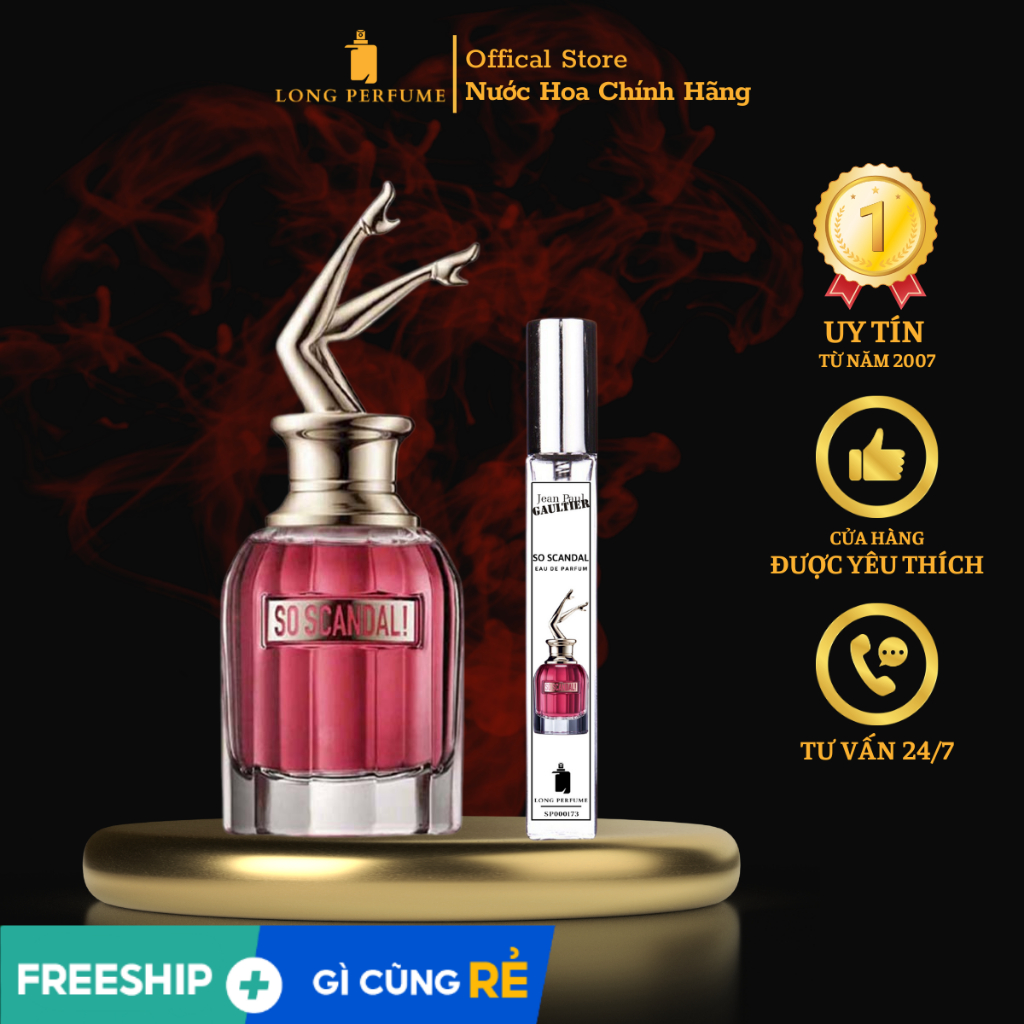 Nước Hoa Nữ 𝐉𝐞𝐚𝐧 𝐏𝐚𝐮𝐥 𝐆𝐚𝐮𝐥𝐭𝐢𝐞𝐫 𝐒𝐨 𝐒𝐜𝐚𝐧𝐝𝐚𝐥 𝐄𝐃𝐏 - Dung tích ᴛᴇsᴛᴇʀ 2.5ᴍʟ/10ᴍʟ丨Long Perfume.