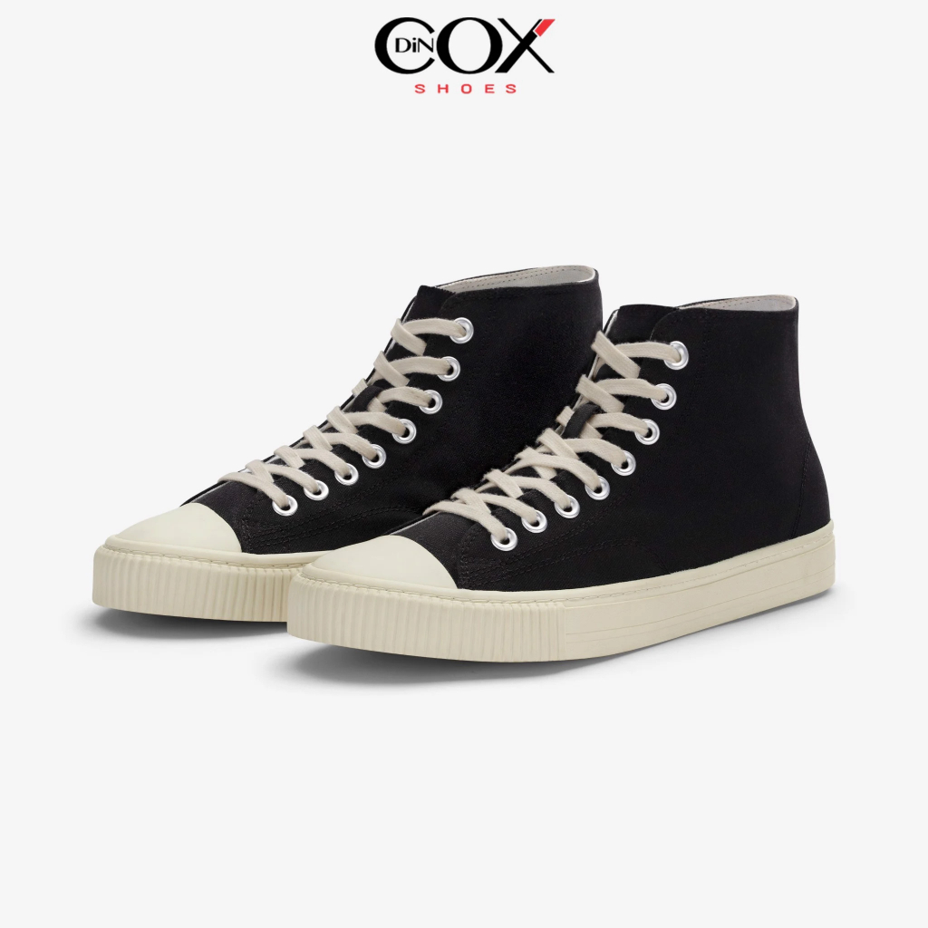 Giày Sneaker Nam Nữ E06Hi Black kiểu dáng cổ cao